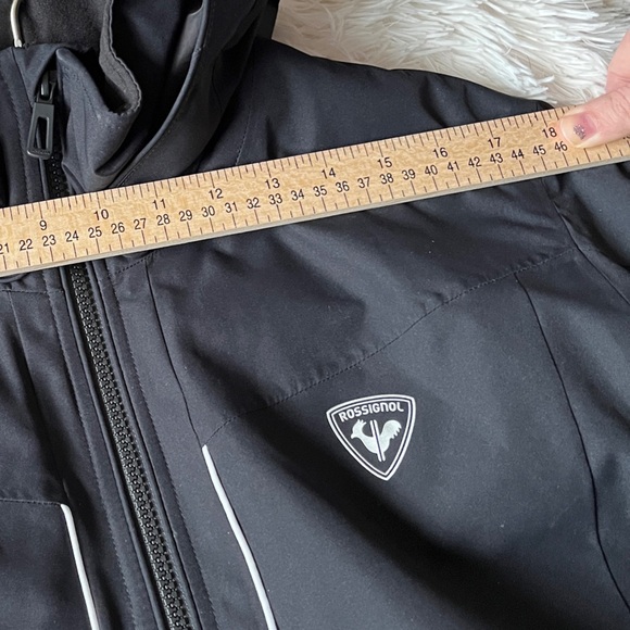 New Rossignol Insulated Ski Jacket Teen XL Black Red Luxe Performance - Picture 12 of 16